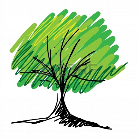 18640119-vector-tree-sketch